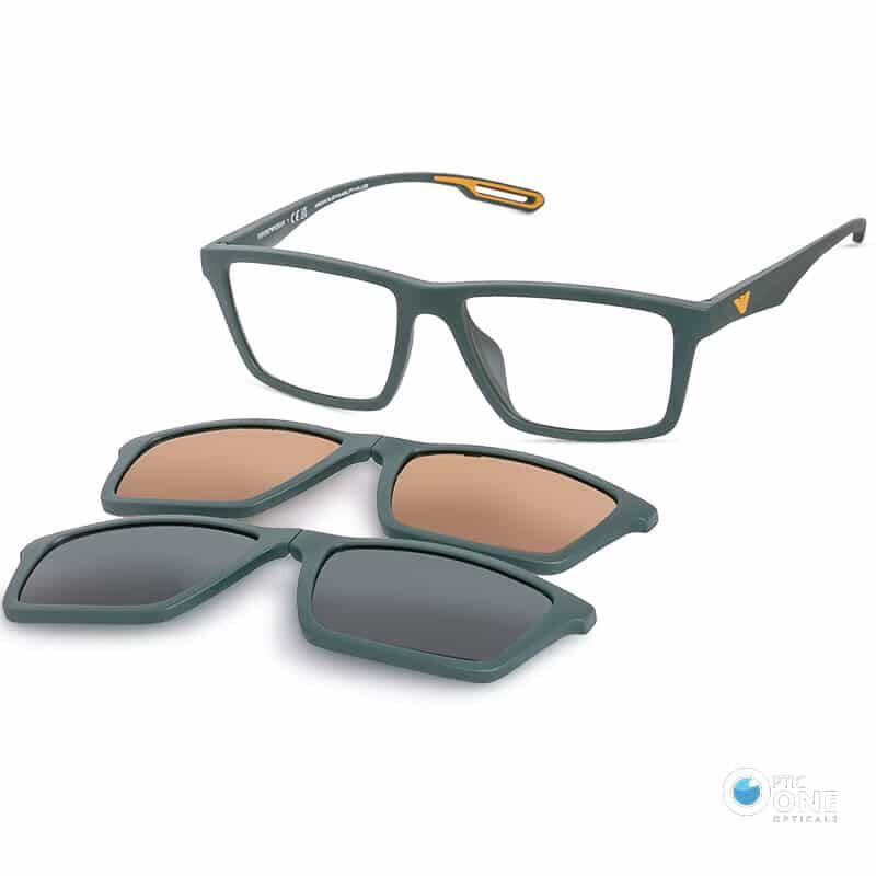 Emporio armani clip on green