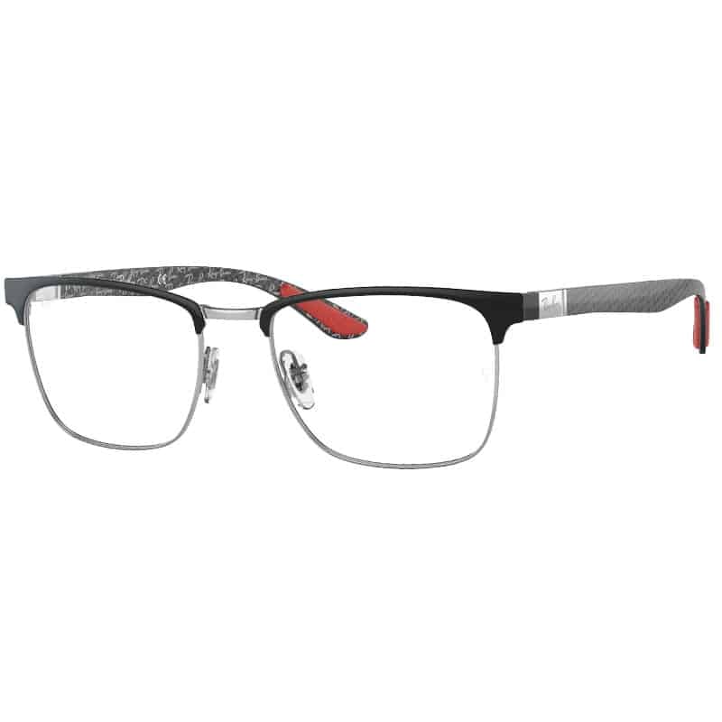 rayban carbon fiber black and silver