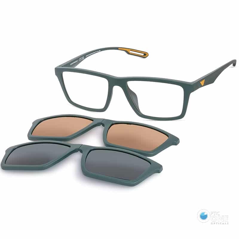 Emporio armani clip on green