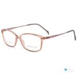 stepper lightweight titanium womens glasses for small size transparent rose color