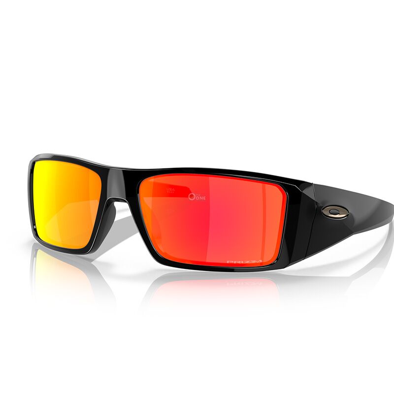 Oakley Heliostat 9231 Polished Black Frame with Prizm Ruby Lenses