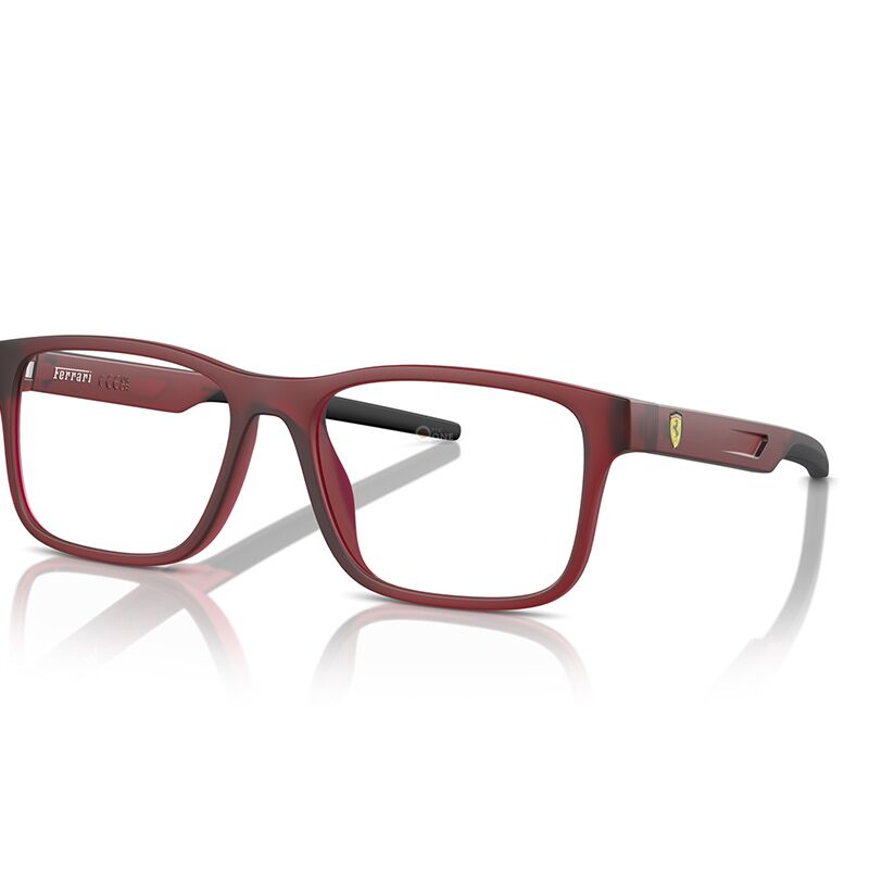 Scuderia Ferrari FZ8003U Men's Eyeglasses - Rectangular, Opal Red